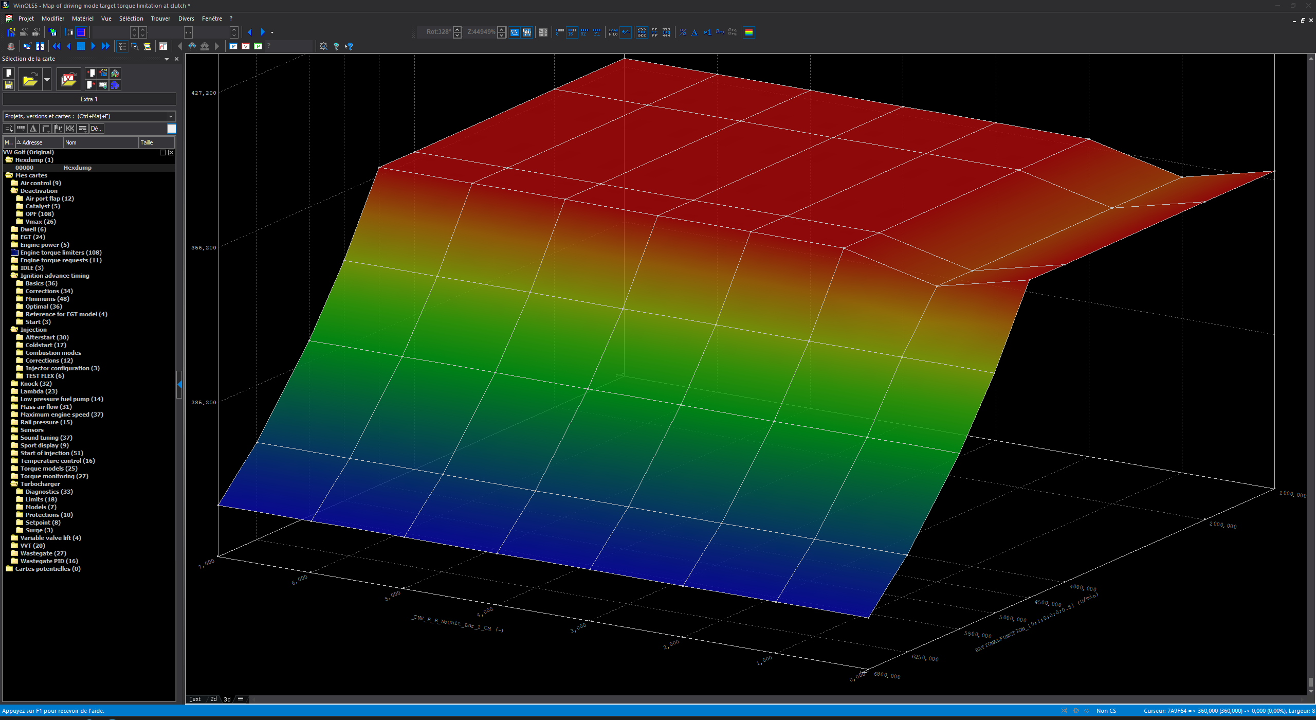 WinOLS 3D map - Expertise cartographie moteur